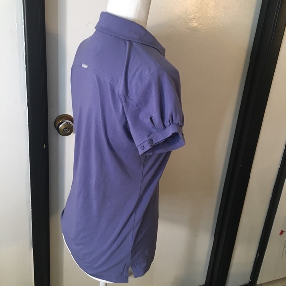 Periwinkle collared Columbia Omni-wick shirt - Picture 5 of 8